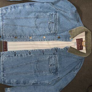 Vintage Territory Jean Jacket Mens Size L ( PERFECT CONDITON)